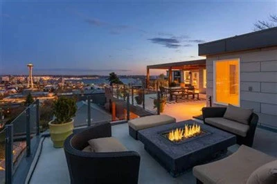 Balcon en verre sans cadre